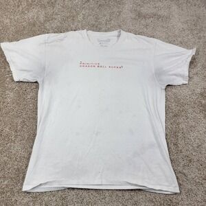 Primitive Dragon Ball Super Goku Black Graphic Print White T-Shirt Men's Large